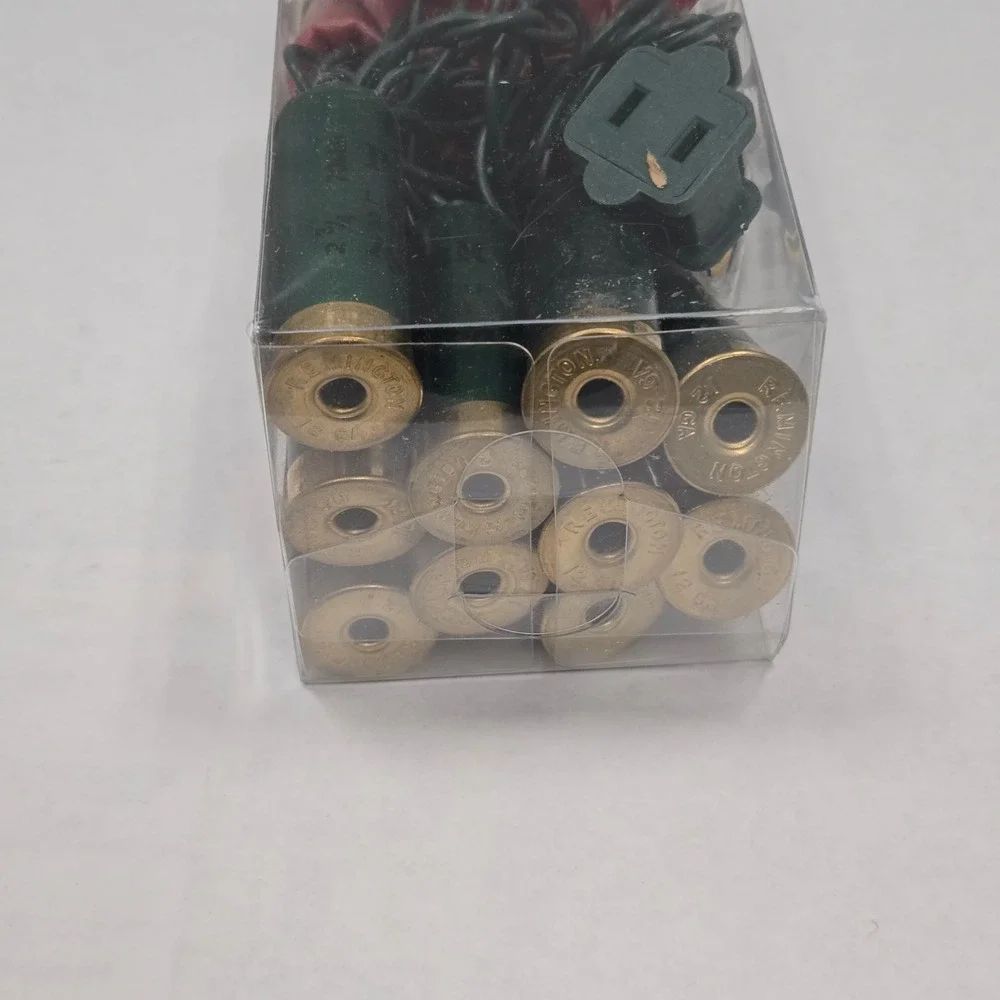TimberCreek Mercantile Shot Shell Holiday Lights 20 Light String Red Green TCG